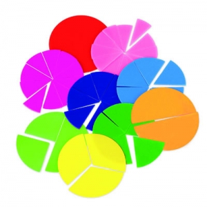 Opaque Fraction Circles, Set Of 51